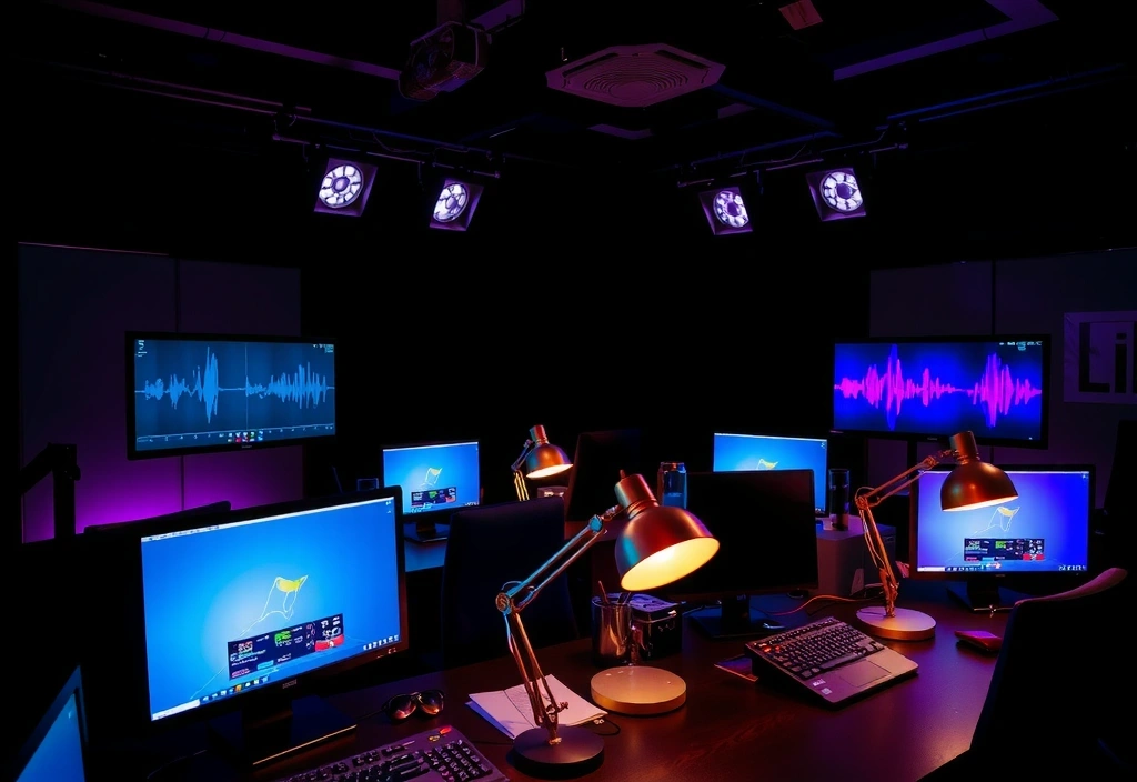 Interior de la redacción