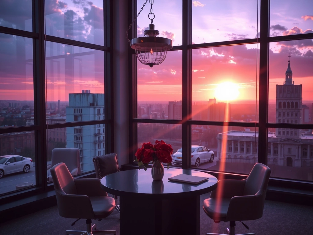 Sede corporativa de LuminForge en Madrid